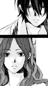 sad boy and a girl manga picture