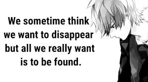 Sad quote anime