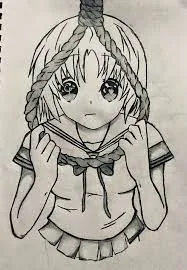manga anime sad girl