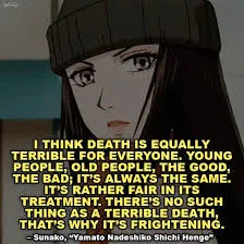 anime sad quote about death