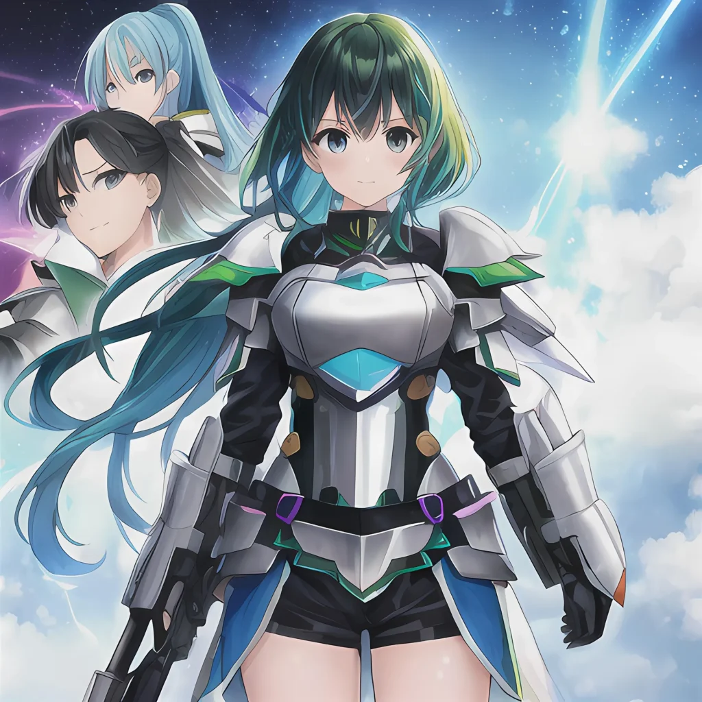 A high-quality anime illustration of a character in futuristic mecha armor, representing the intersection of digital manga culture and the evolving legal landscape of scanlation platforms in 2026.