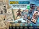 A banner titled "What Is Manhwa?" showing the evolution of Korean comics from traditional paper manga-style panels on the left to modern digital webtoons displayed on smartphones and tablets on the right, featuring a historical-to-global timeline along the bottom.